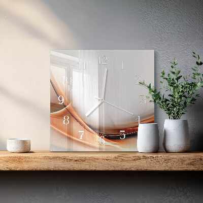 Vierkante glazen klok Abstractie