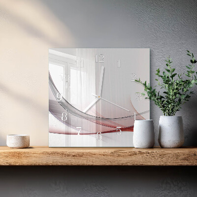 Vierkante glazen klok Abstractie