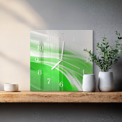 Vierkante glazen klok Abstractie