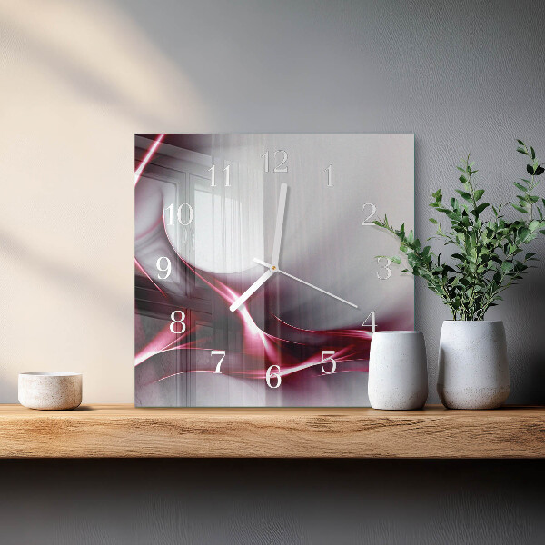 Vierkante glazen klok Abstractie