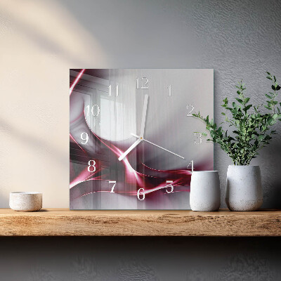 Vierkante glazen klok Abstractie