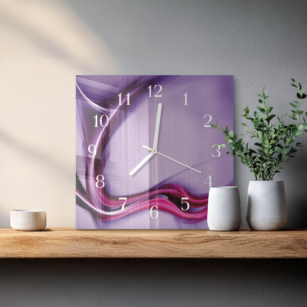 Vierkante glazen klok Abstractie