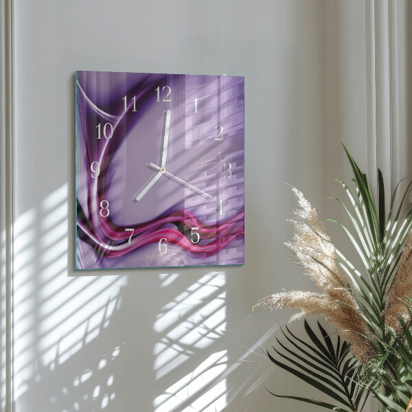 Vierkante glazen klok Abstractie