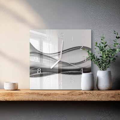 Vierkante glazen klok Abstractie