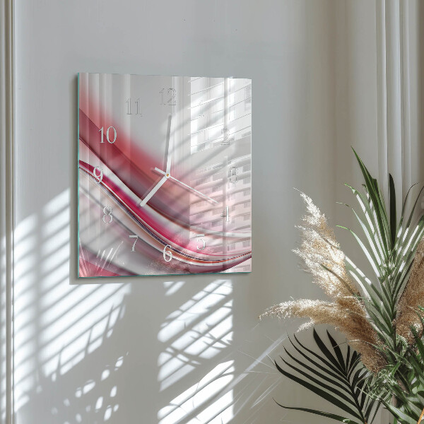 Vierkante glazen klok Abstractie