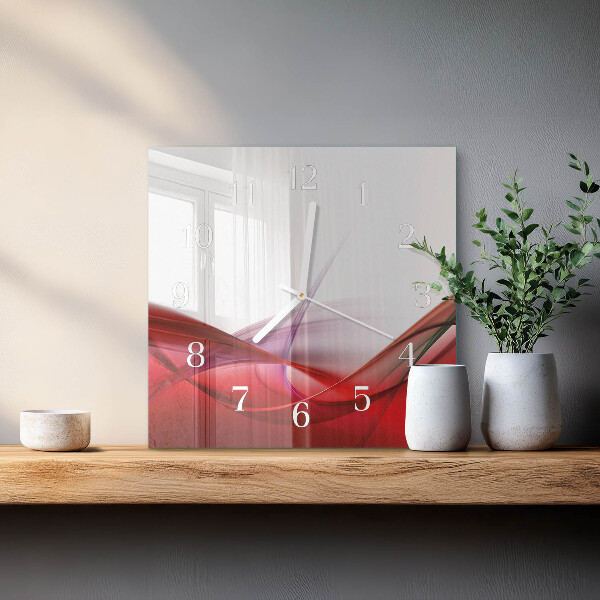 Vierkante glazen klok Abstractie