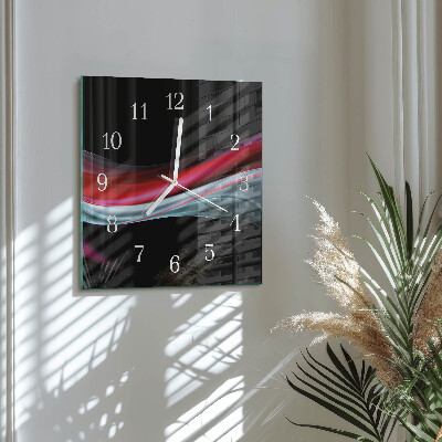 Vierkante glazen klok Abstractie