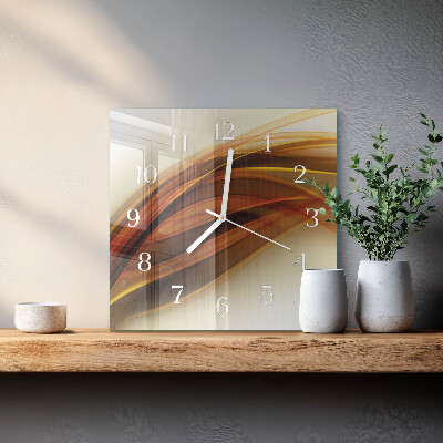 Vierkante glazen klok Abstractie