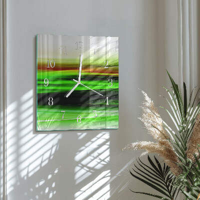 Vierkante glazen klok Abstractie