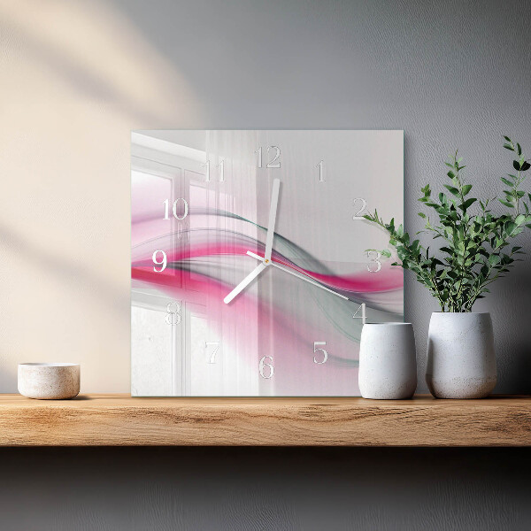 Vierkante glazen klok Abstractie