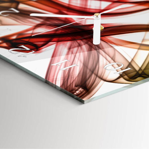 Vierkante glazen klok Abstractie