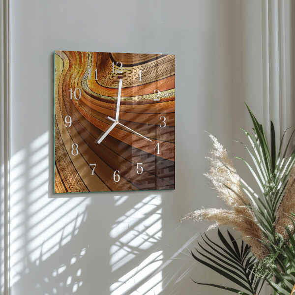 Vierkante glazen klok Abstractie
