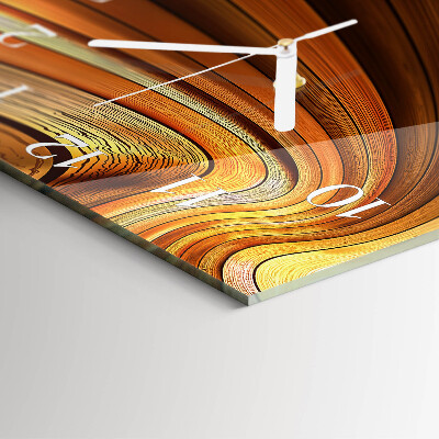Vierkante glazen klok Abstractie