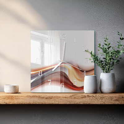 Vierkante glazen klok Abstractie
