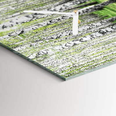 Vierkante glazen klok Berk