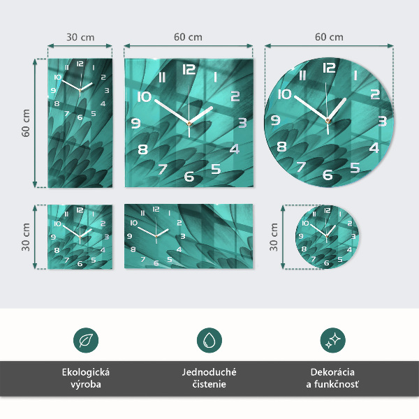 Vierkante glazen klok Oude auto