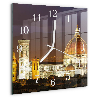 Vierkante glazen klok Basiliek