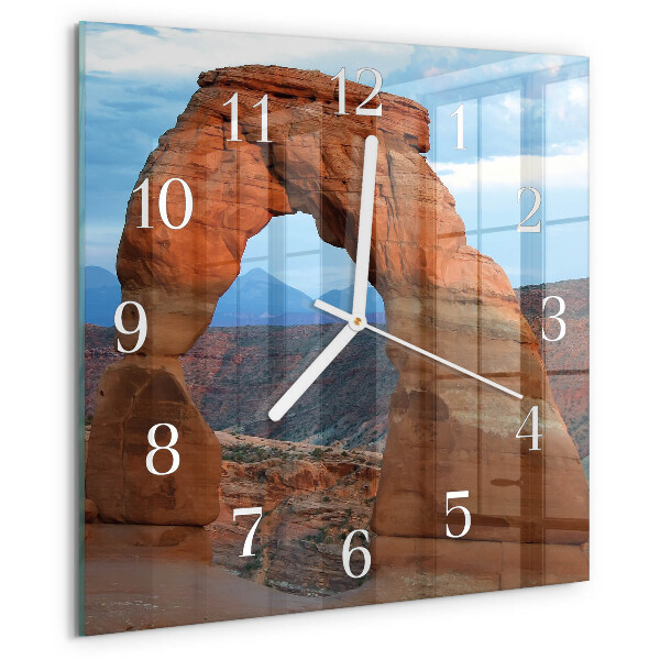 Vierkante glazen klok Grand Canyon