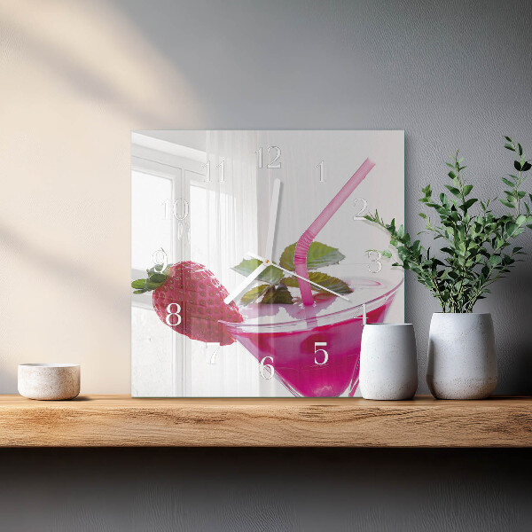 Vierkante glazen klok Cocktail