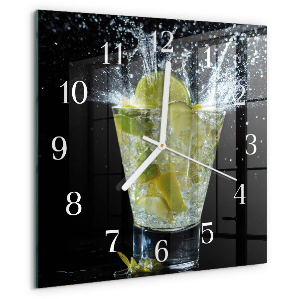 Vierkante glazen klok Cocktail