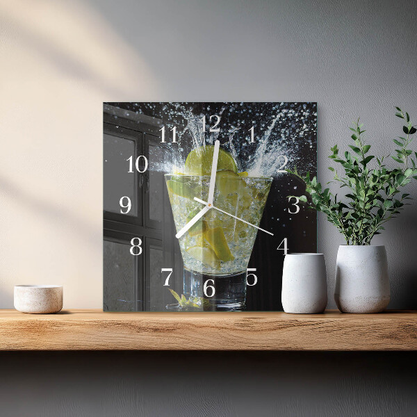 Vierkante glazen klok Cocktail