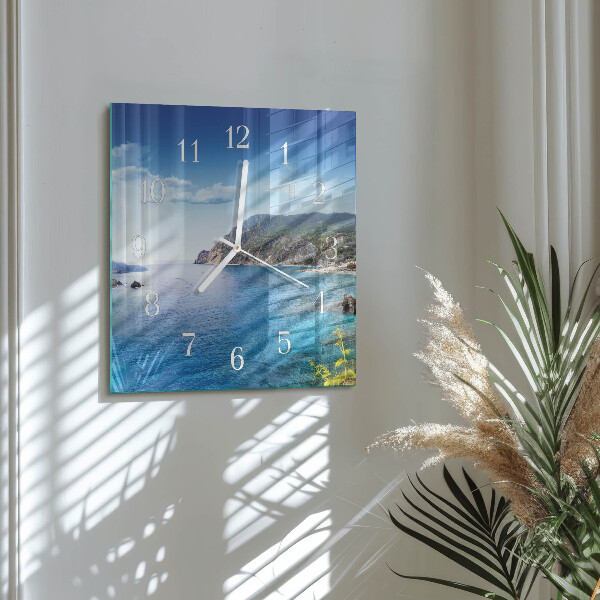 Vierkante glazen klok Baai