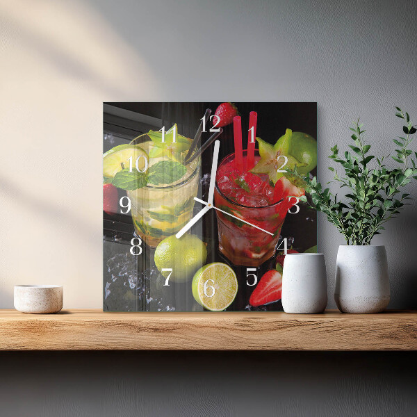 Vierkante glazen klok Cocktail