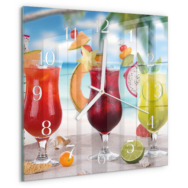 Vierkante glazen klok Cocktail
