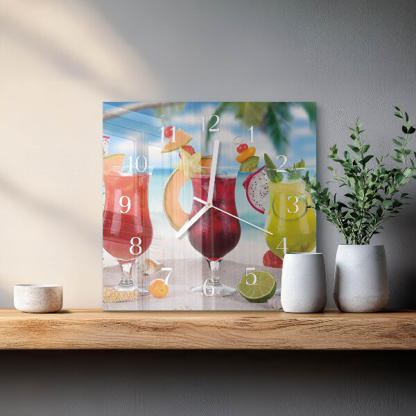 Vierkante glazen klok Cocktail