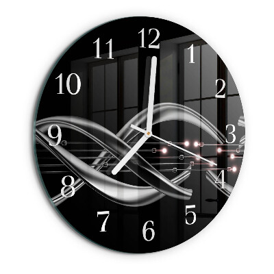 Ronde glazen klok Abstractie