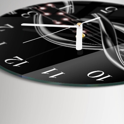 Ronde glazen klok Abstractie