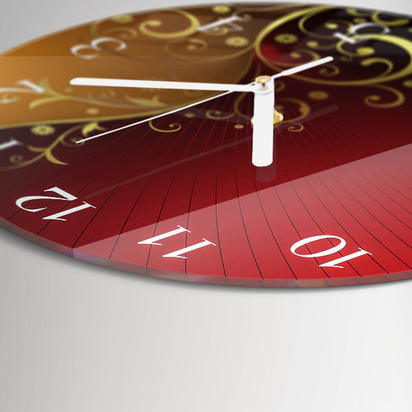 Ronde glazen klok Abstractie