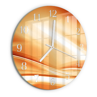 Ronde glazen klok Abstractie