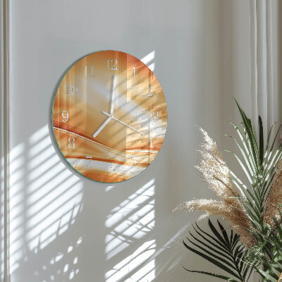 Ronde glazen klok Abstractie