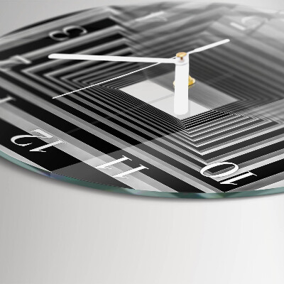 Ronde glazen klok 3D-tunnel