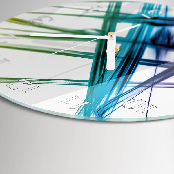 Ronde glazen klok Abstractie