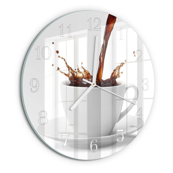 Ronde glazen klok Kopje koffie
