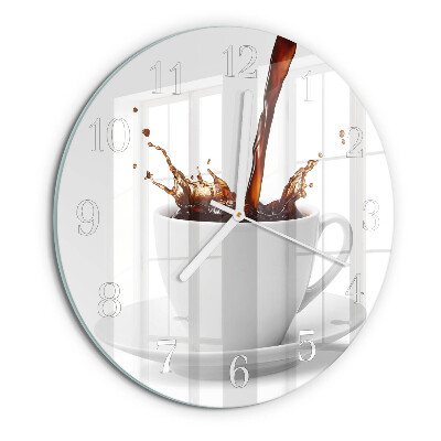 Ronde glazen klok Kopje koffie