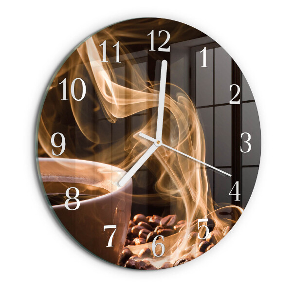 Ronde glazen klok Kopje koffie