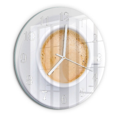 Ronde glazen klok Kopje koffie