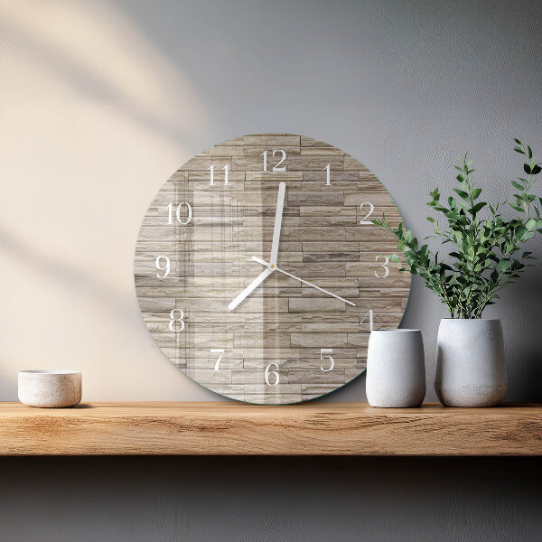 Ronde glazen klok Muur
