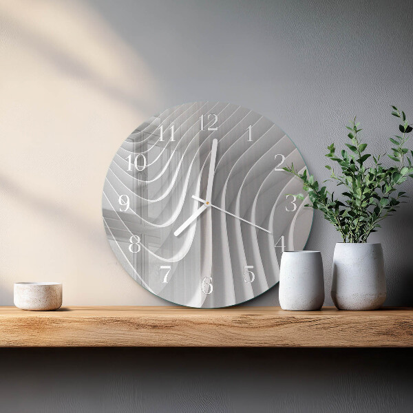 Ronde glazen klok Abstractie