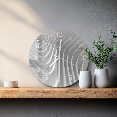 Ronde glazen klok Abstractie