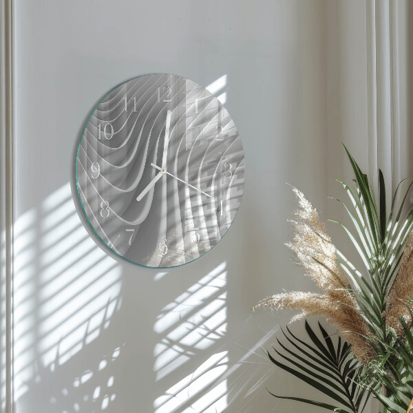 Ronde glazen klok Abstractie