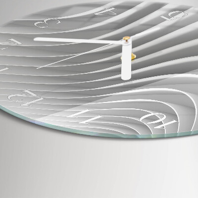 Ronde glazen klok Abstractie