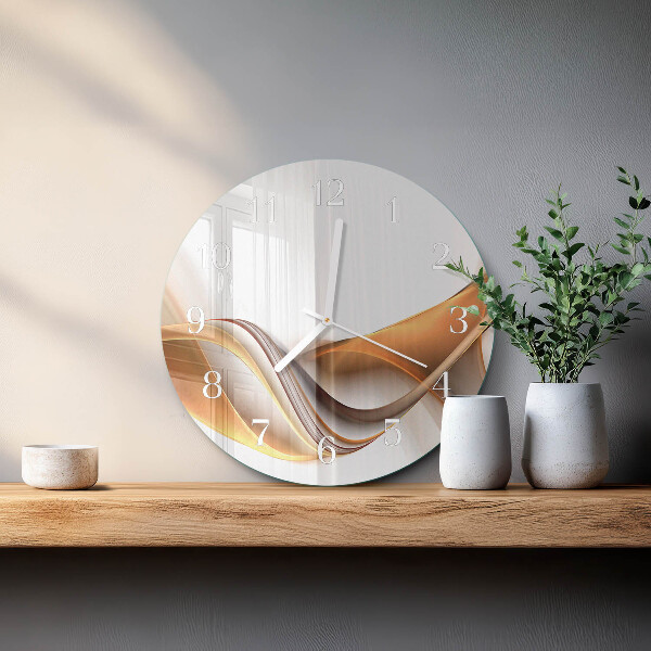 Ronde glazen klok Abstractie