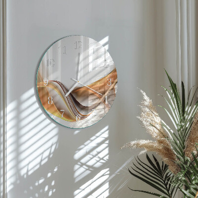 Ronde glazen klok Abstractie