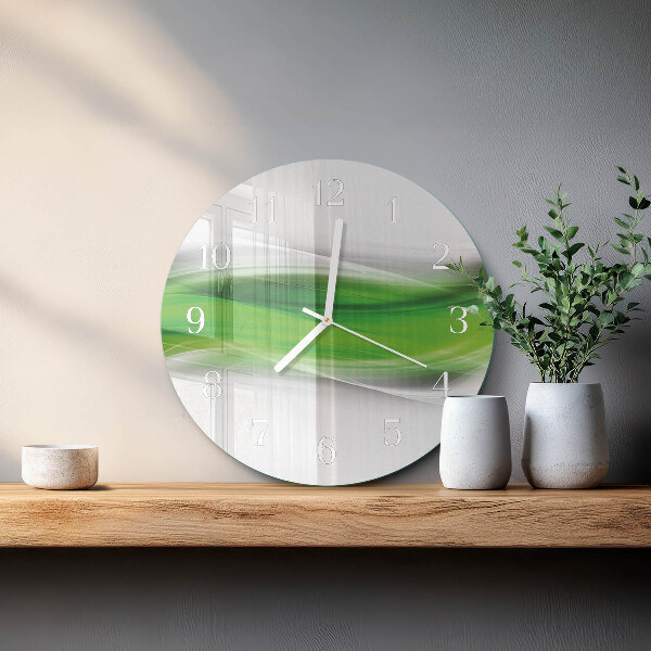 Ronde glazen klok Abstractie