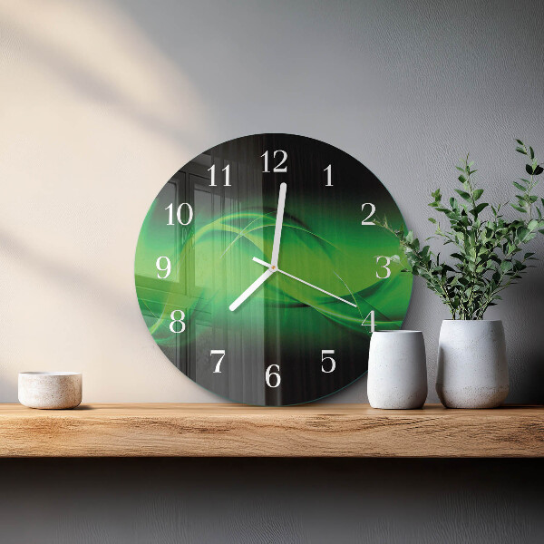 Ronde glazen klok Abstractie