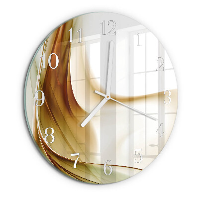 Ronde glazen klok Abstractie